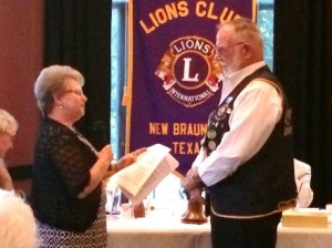  Incoming Lion President Larry Kunkel 