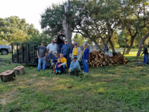 New Braunfels Evening Lions Club members and a neighbor