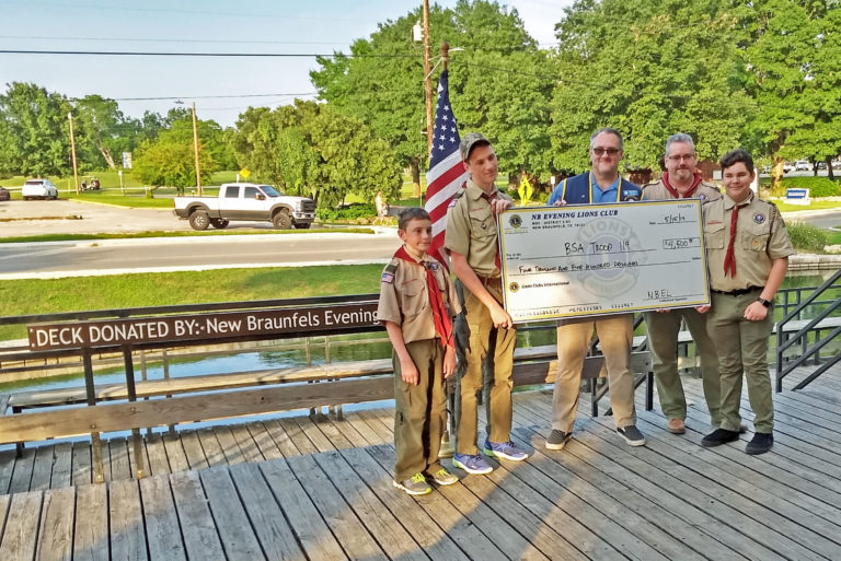 Donation to Boy Scout Troop 119